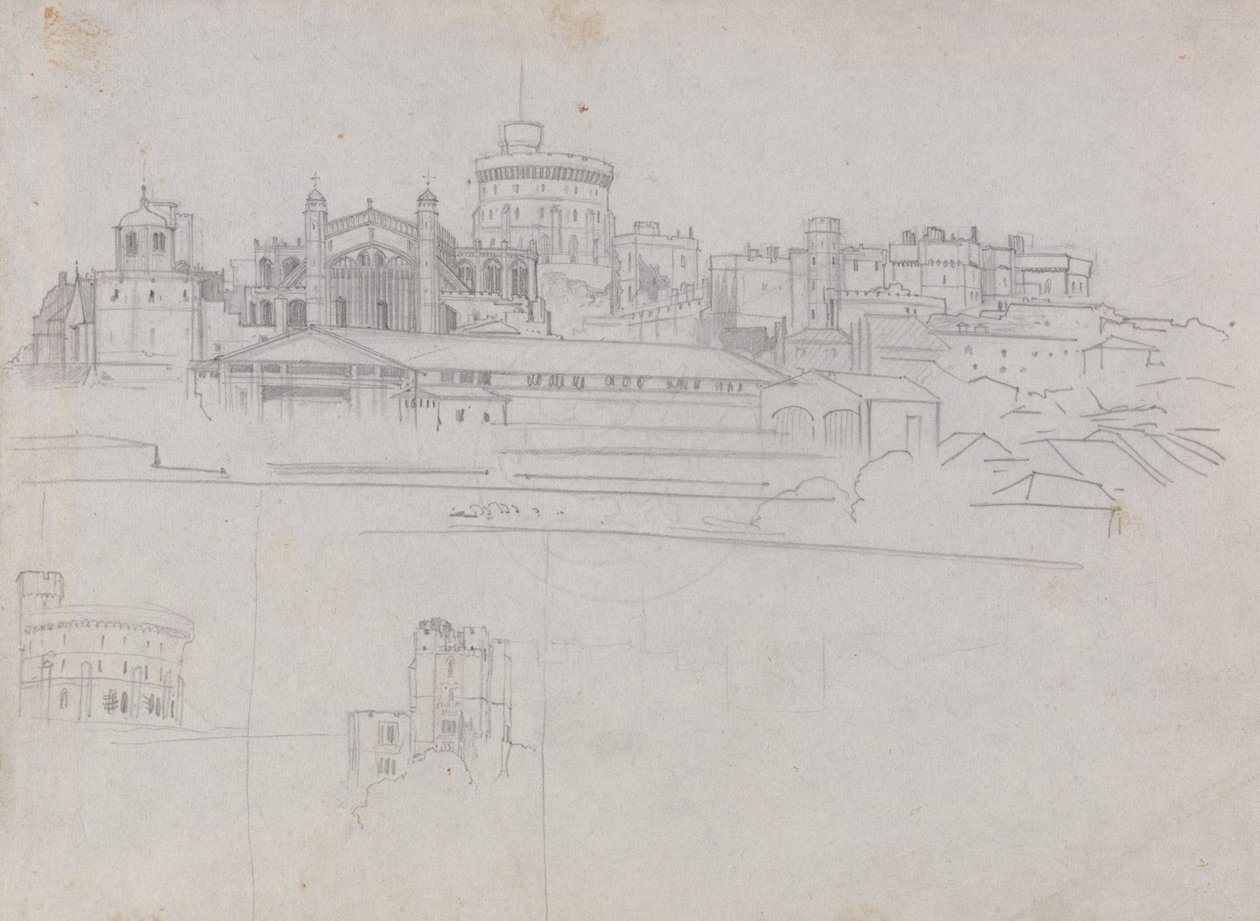 Windsor Castle af Edward Lear
