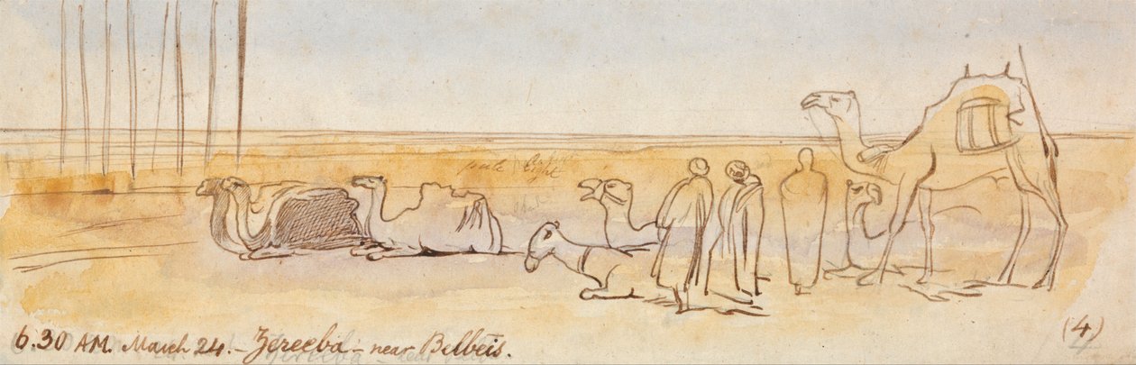 Zereeba, i nærheden af Belbeis af Edward Lear