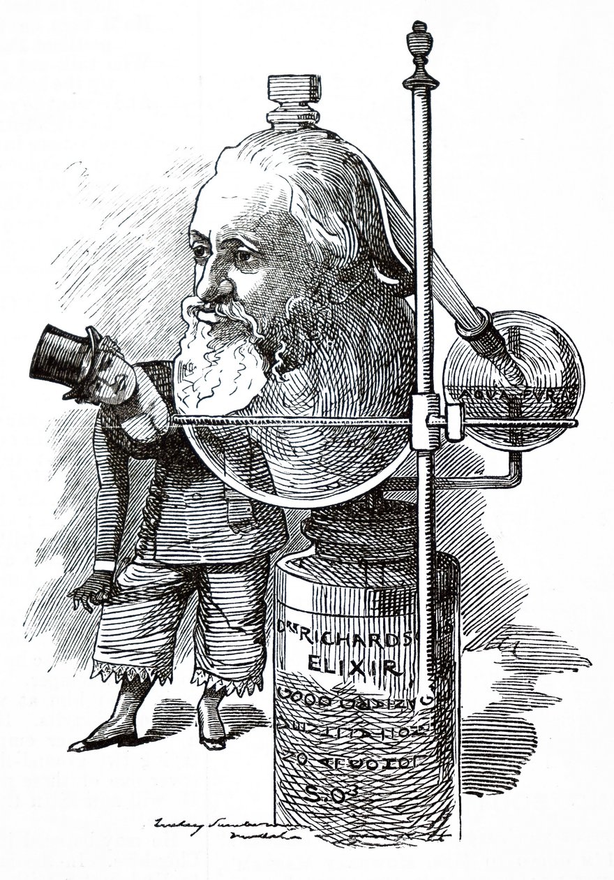 Benjamin Ward Richardson. af Edward Linley Sambourne