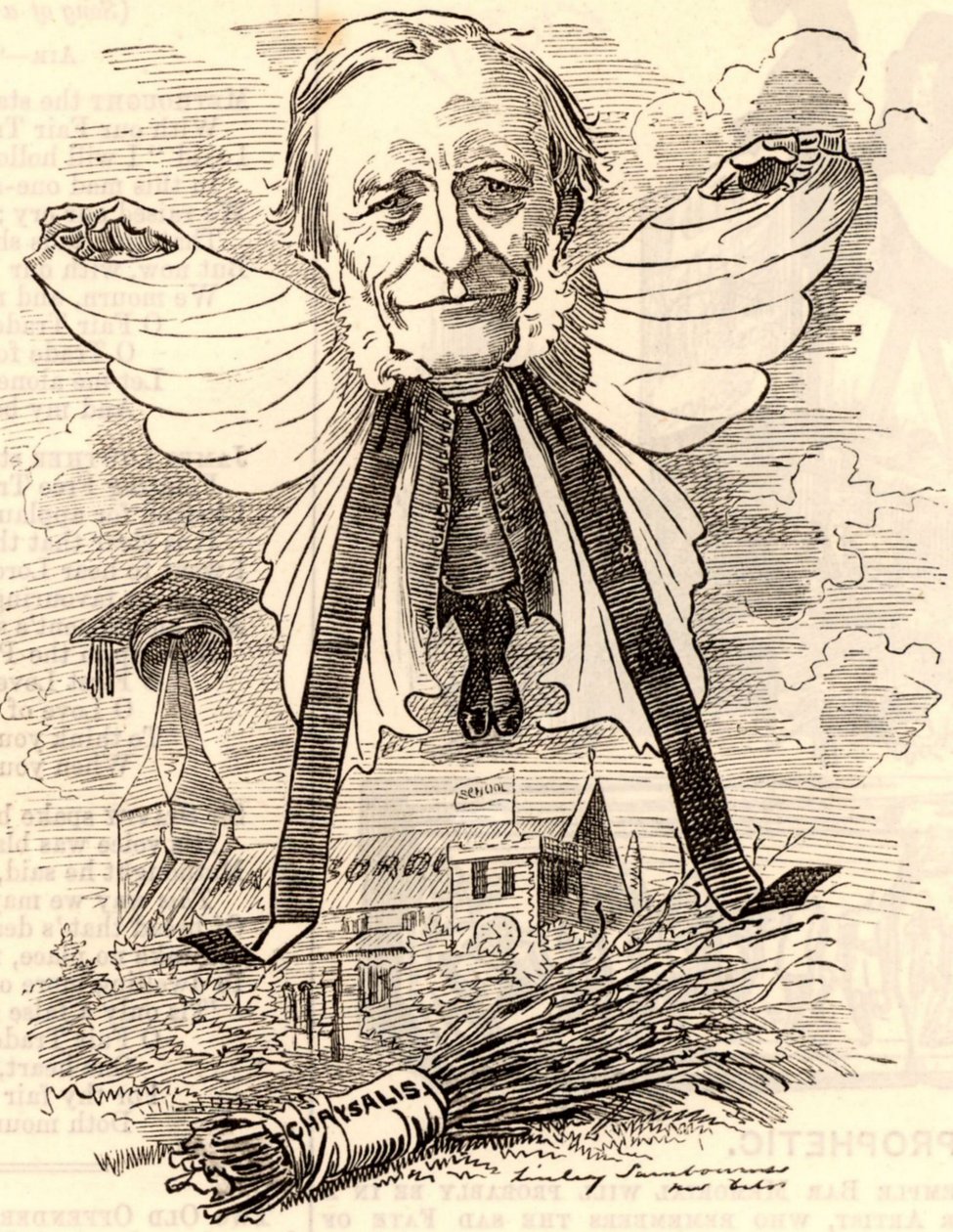 Karikatur af George Granville Bradley af Edward Linley Sambourne