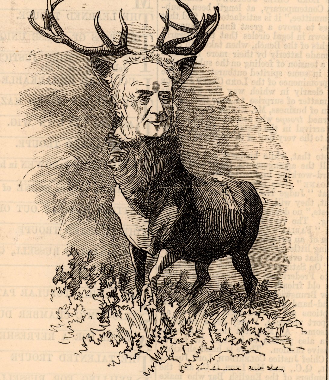 Tegnefilm af Walter Francis Scott af Edward Linley Sambourne