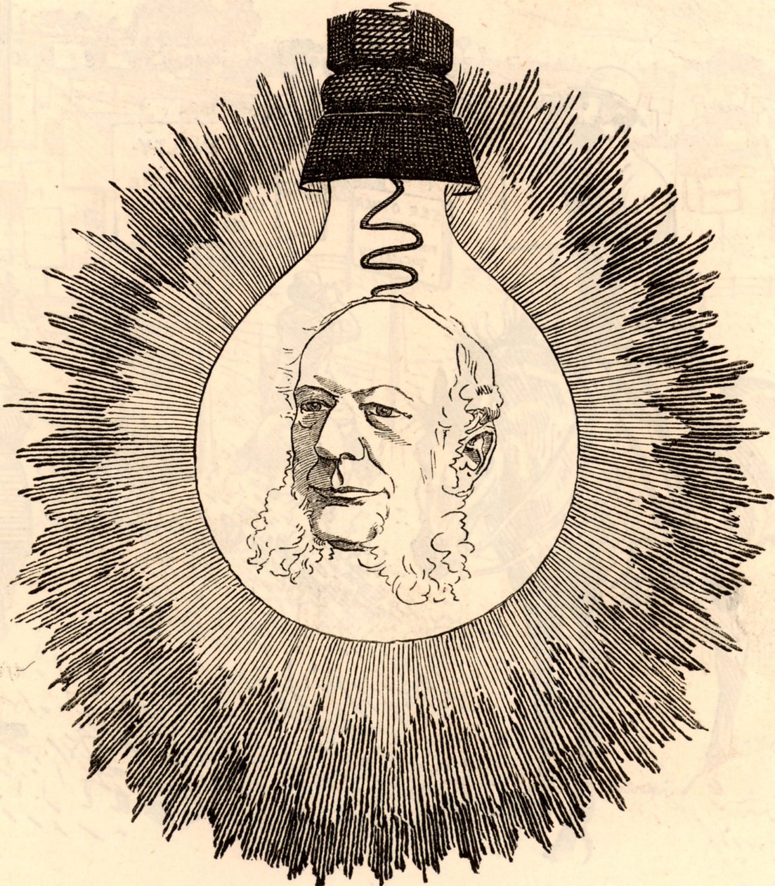 Charles William Siemens (1823-1883) af Edward Linley Sambourne