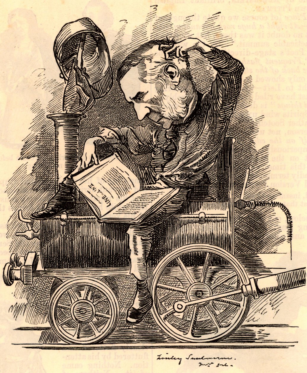 Edward William Watkin (1819-1901) af Edward Linley Sambourne
