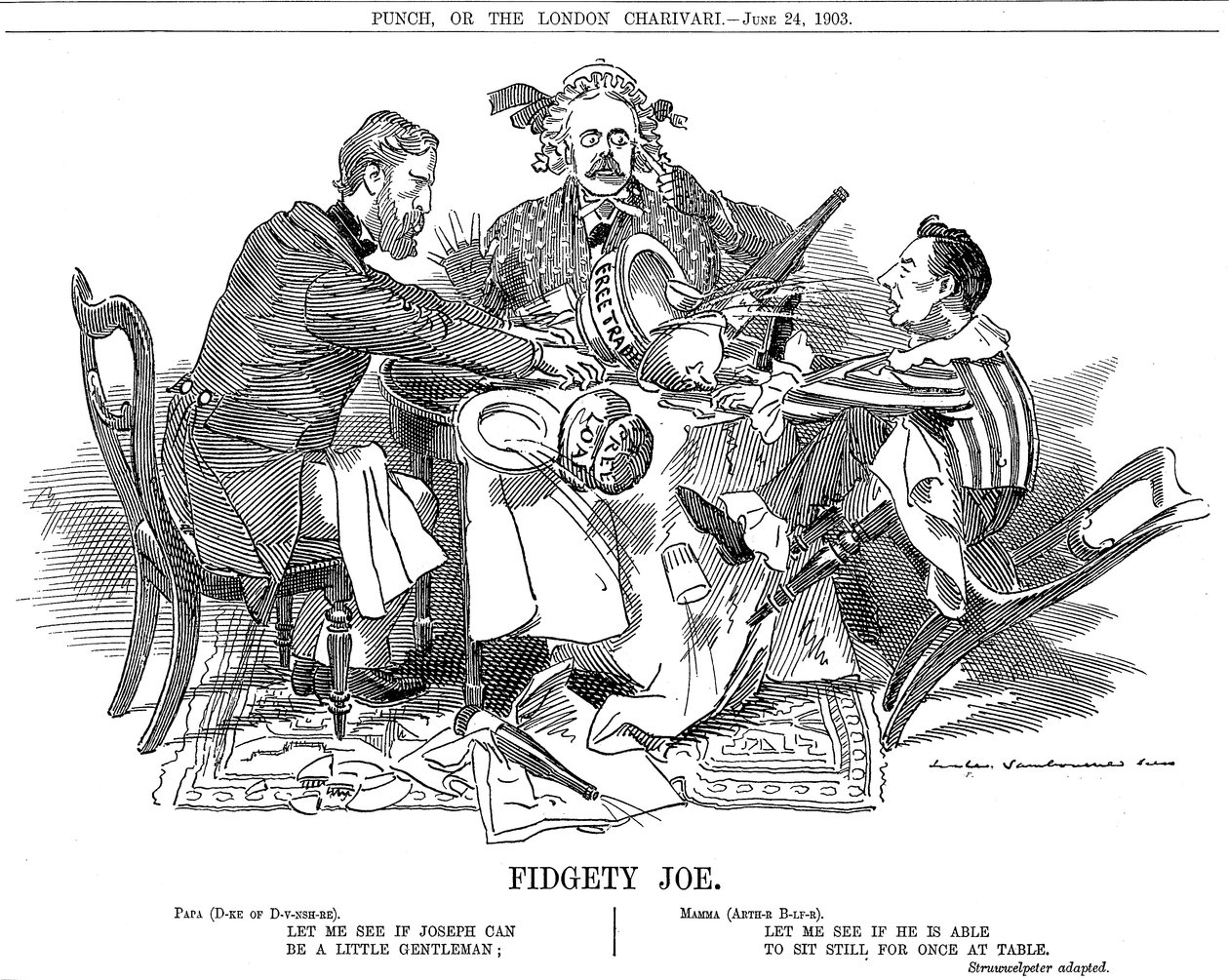 Fidgety Joe, 1903 af Edward Linley Sambourne