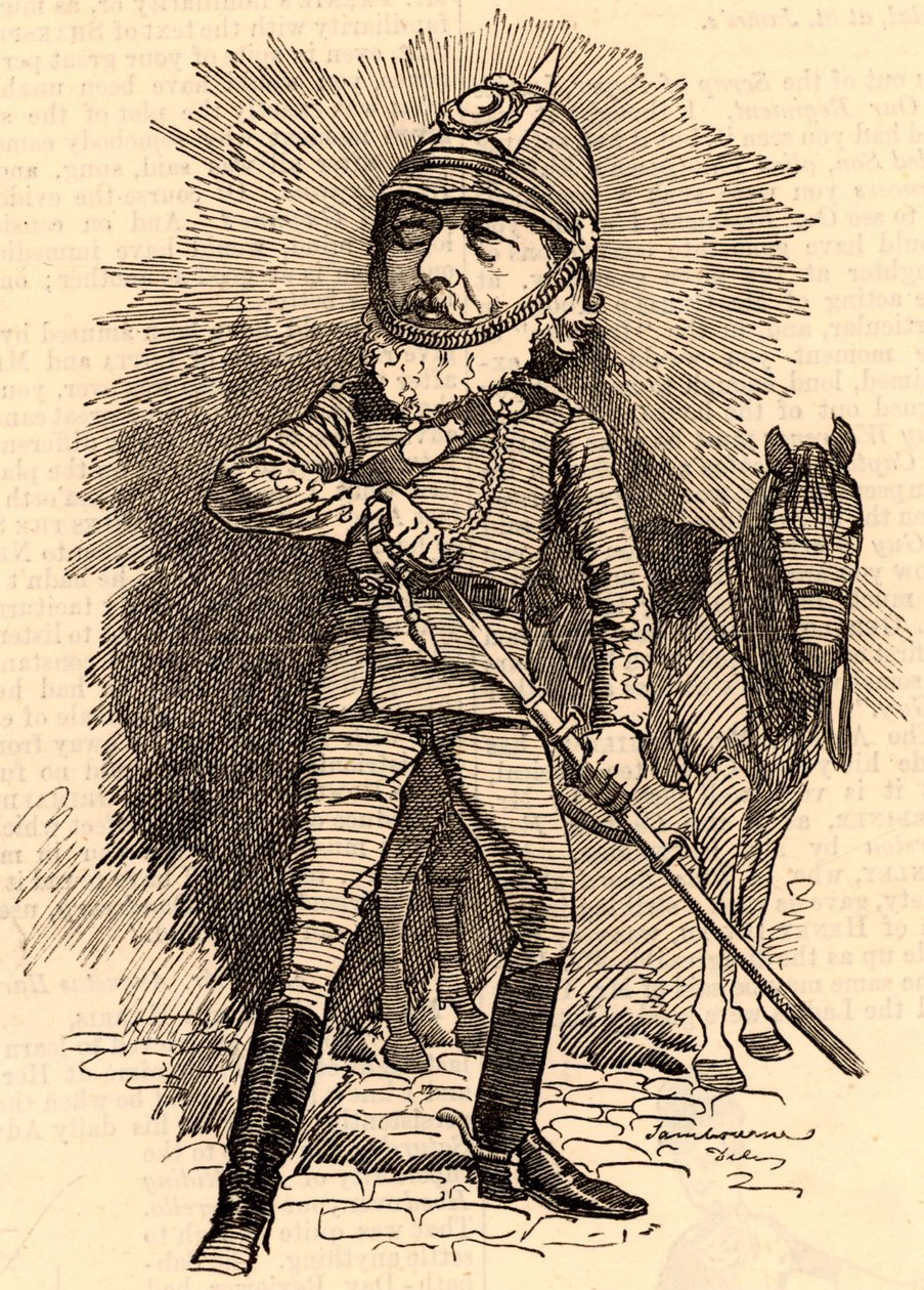 Frederick Lord Leighton i militæruniform af Edward Linley Sambourne