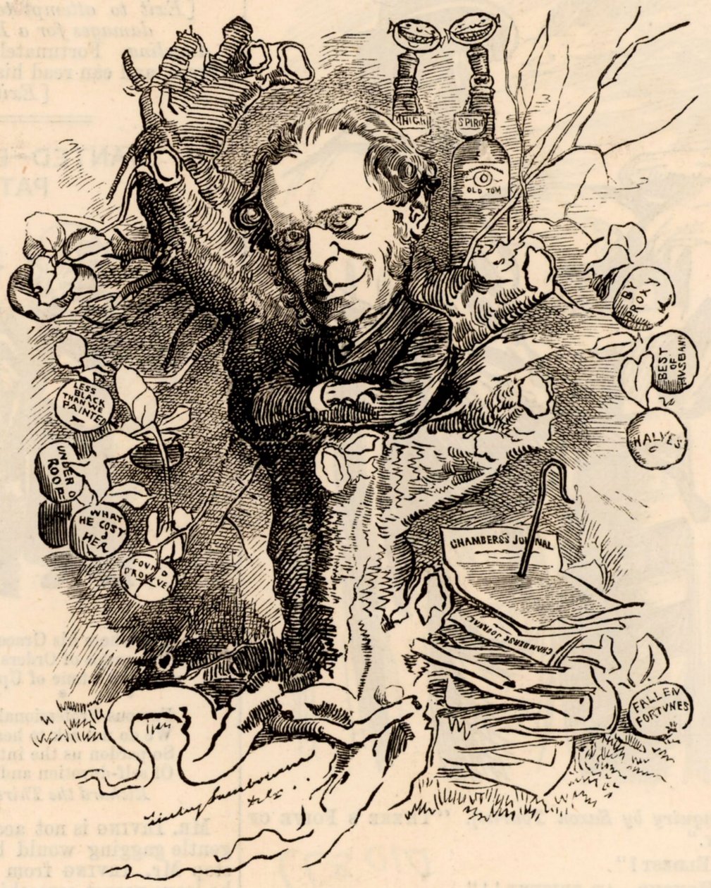 Portræt af James Payn af Edward Linley Sambourne