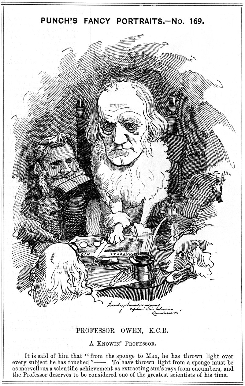 Richard Owen, engelsk zoolog, 1884 af Edward Linley Sambourne