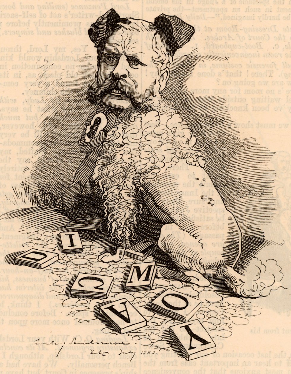 William Henry Waddington (1826-1894) af Edward Linley Sambourne