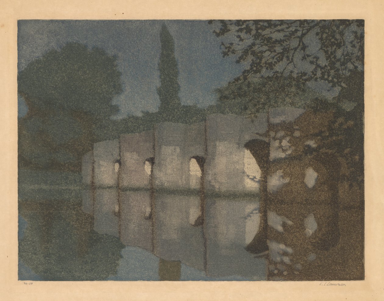 Stopham Bridge af Edward Louis Laurenson