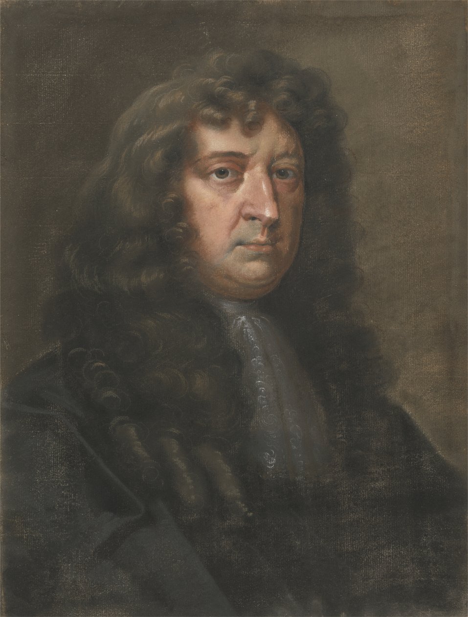 Samuel Butler (1612-80), forfatteren af Hudibras (pastel på lagt papir) af Edward Lutterell