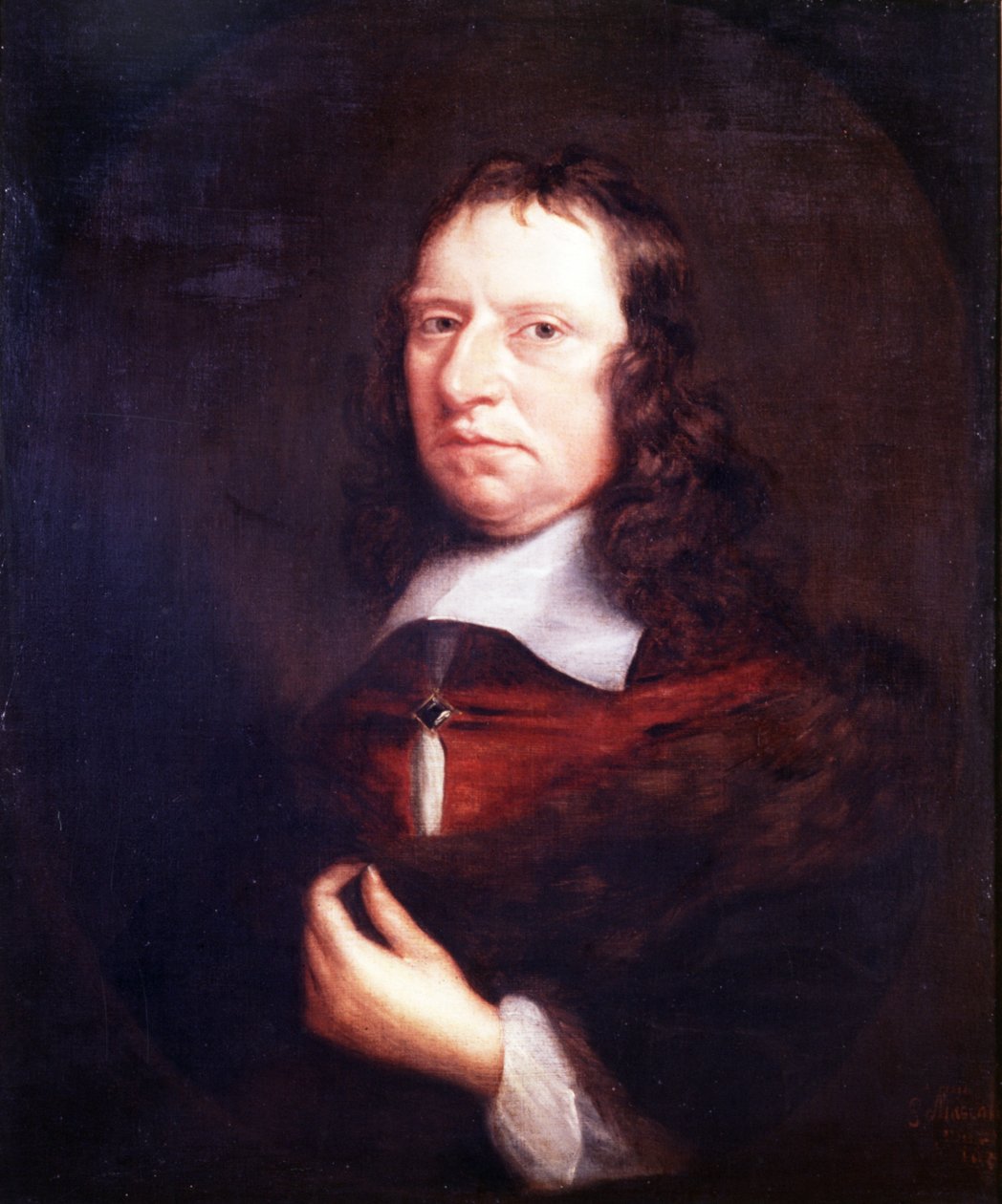 Portræt af en gentleman, ca. 1655-58 (olie på lærred) af Edward Mascall