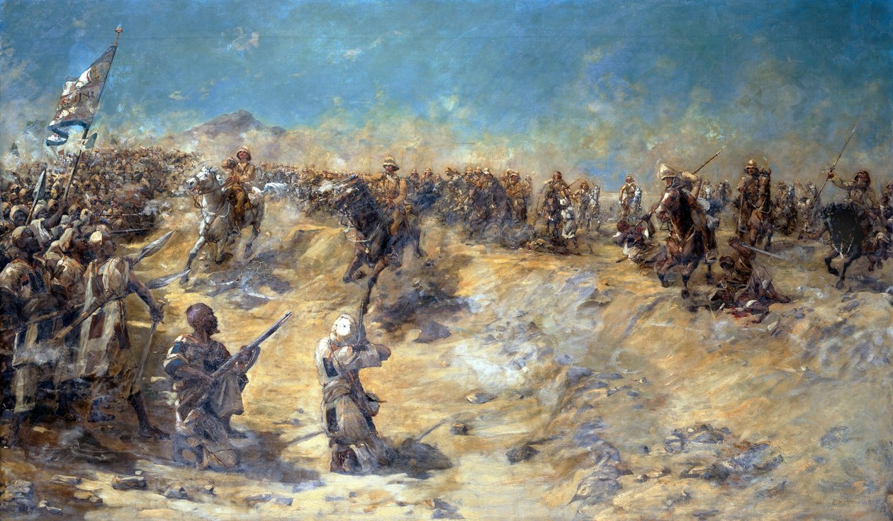 Anklagen mod den 21. Lancer i slaget ved Omdurman den 2. september 1898, 1899 af Edward Matthew Hale