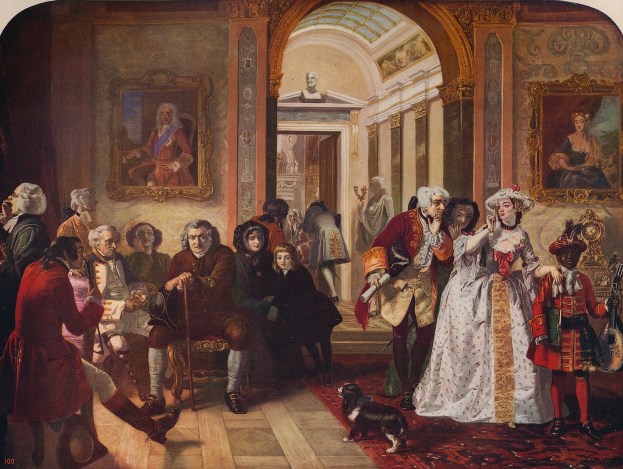 Dr. Johnson i Ante-Room of Lord Chesterfield, 1748, c1915 af Edward Matthew Ward