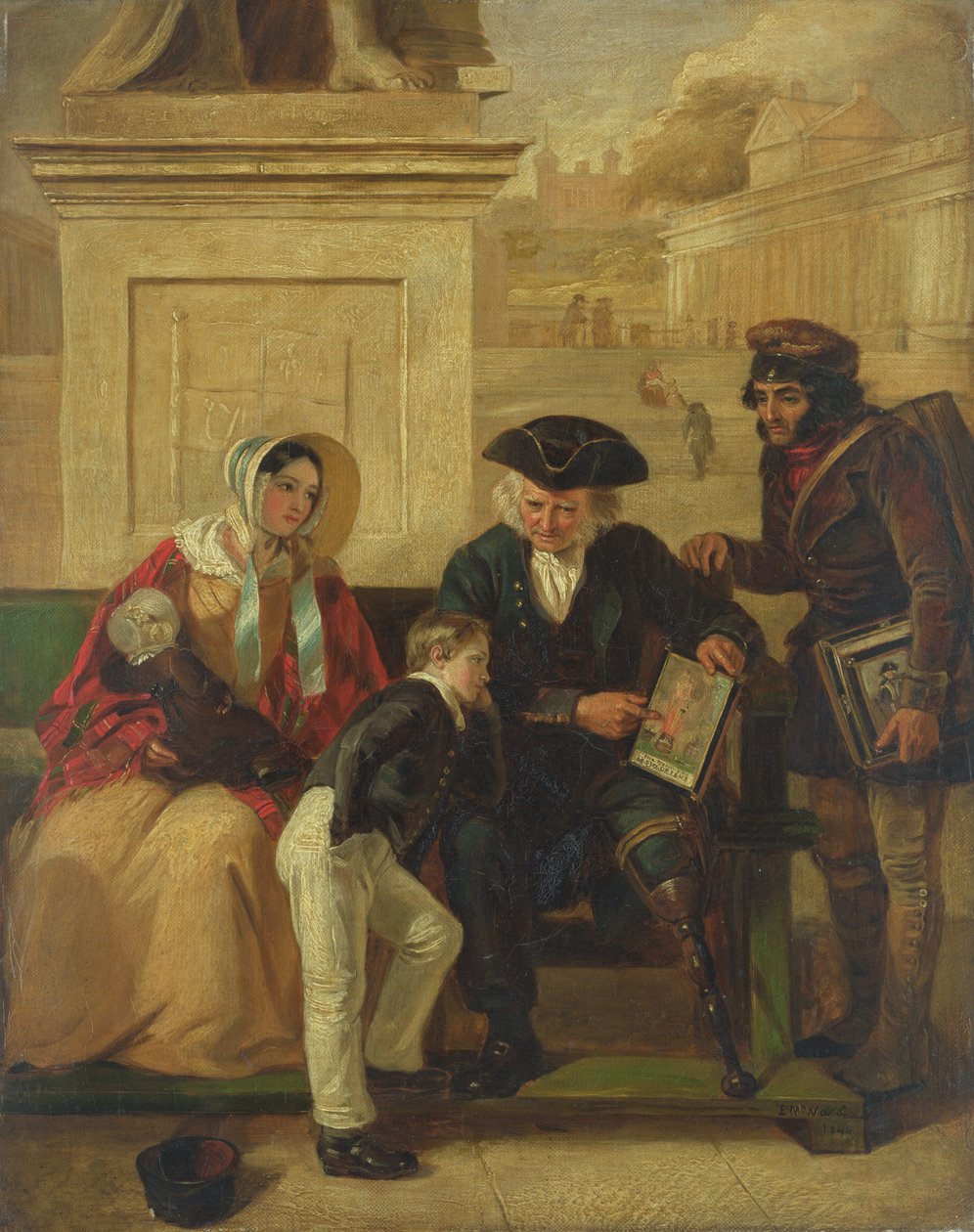 Veteranen fra Aboukir, 1844 af Edward Matthew Ward
