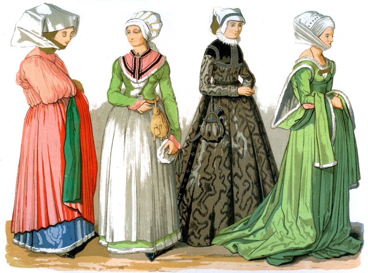 Kvinder i Nürnberg, Tyskland, 1500-tallet 1849. af Edward May