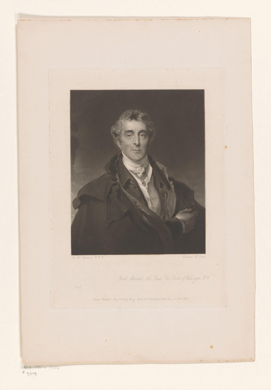 Portret af Arthur Wellesley Field Marshal His Grace The Duke of Wellington (titel på objekt) af Edward McInnes