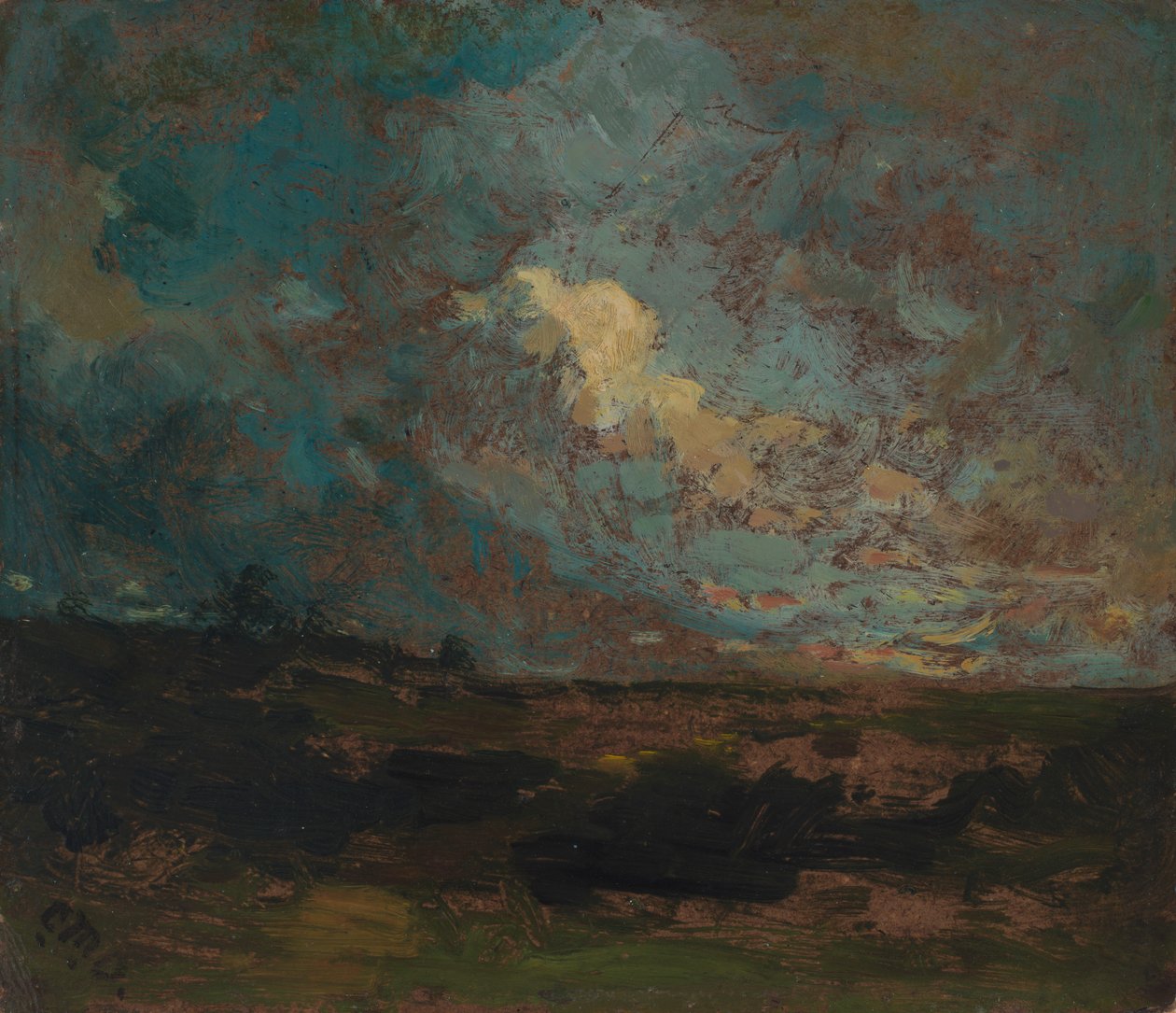 Efter badet, ca. 1883-1887. af Edward Mitchell Bannister