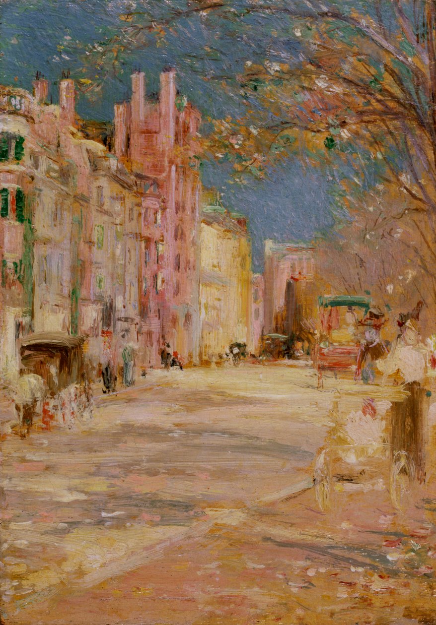 Gadescene i Boston (Boston Common) af Edward Mitchell Bannister