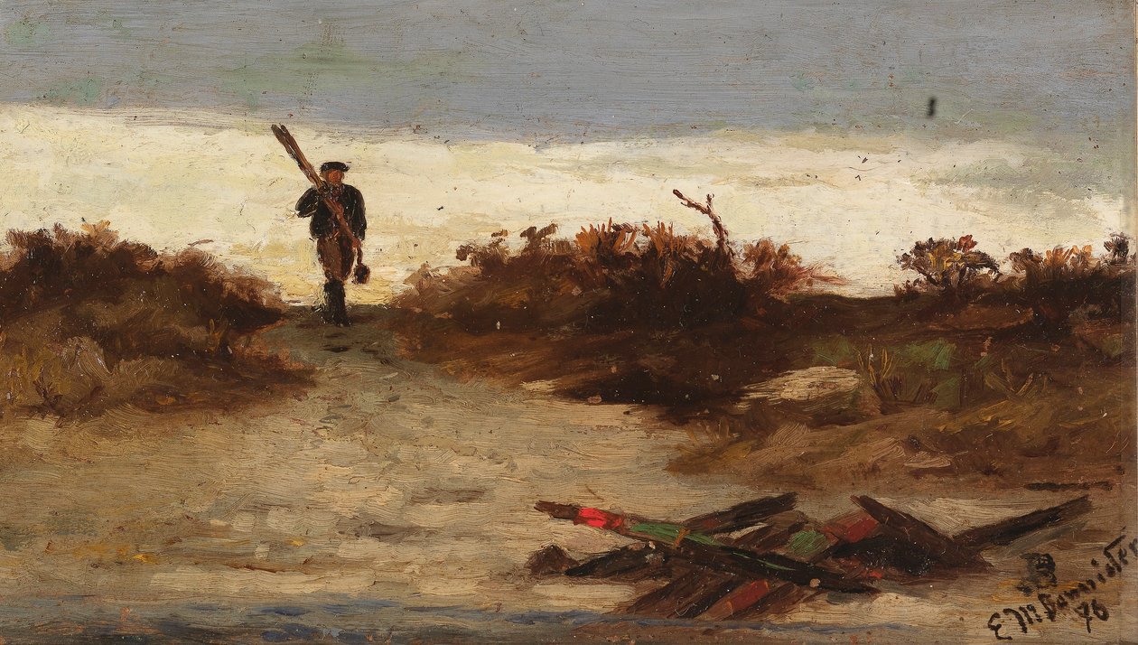 Fisker ved vandet af Edward Mitchell Bannister