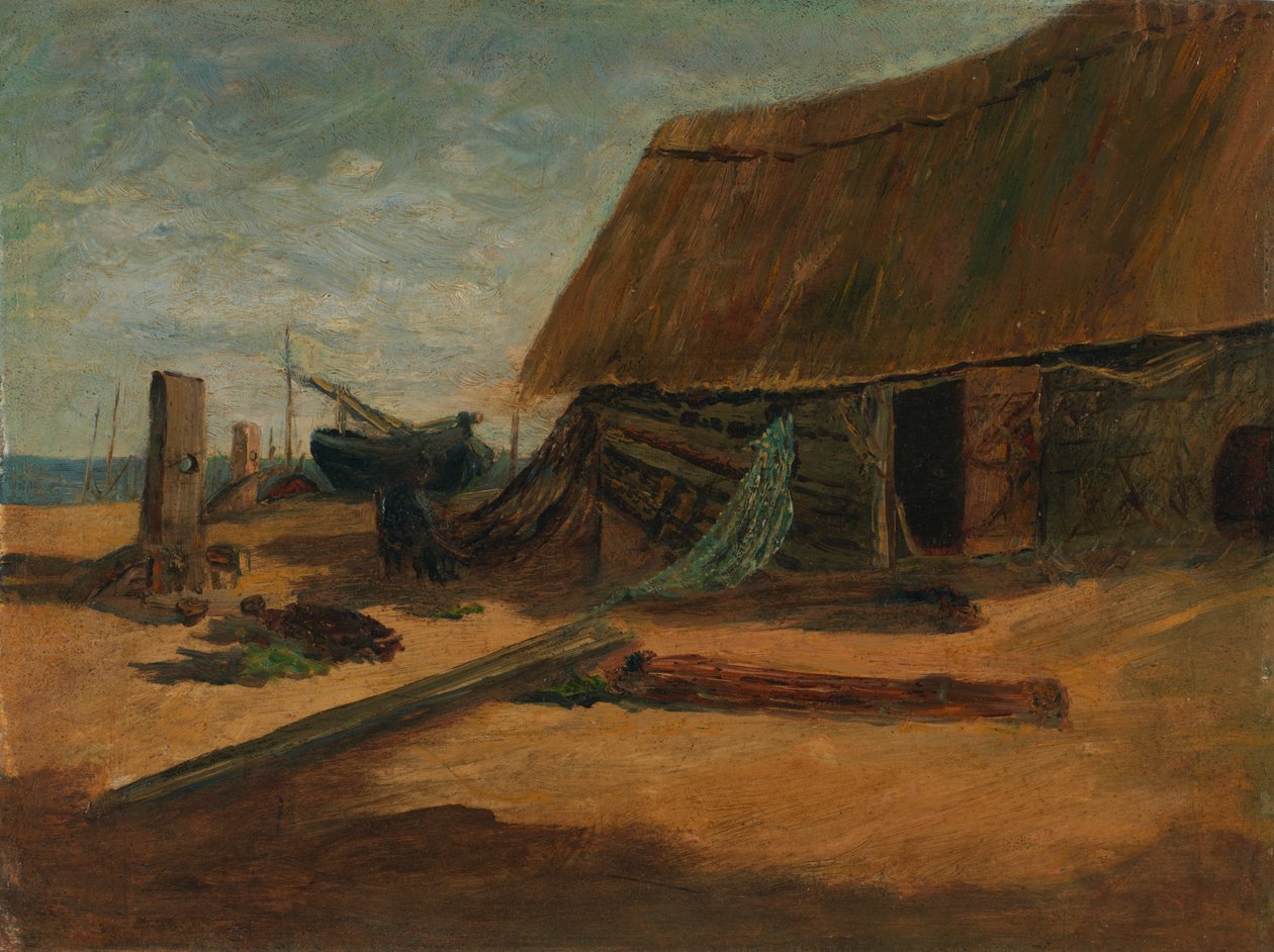 Fiskehytter af Edward Mitchell Bannister