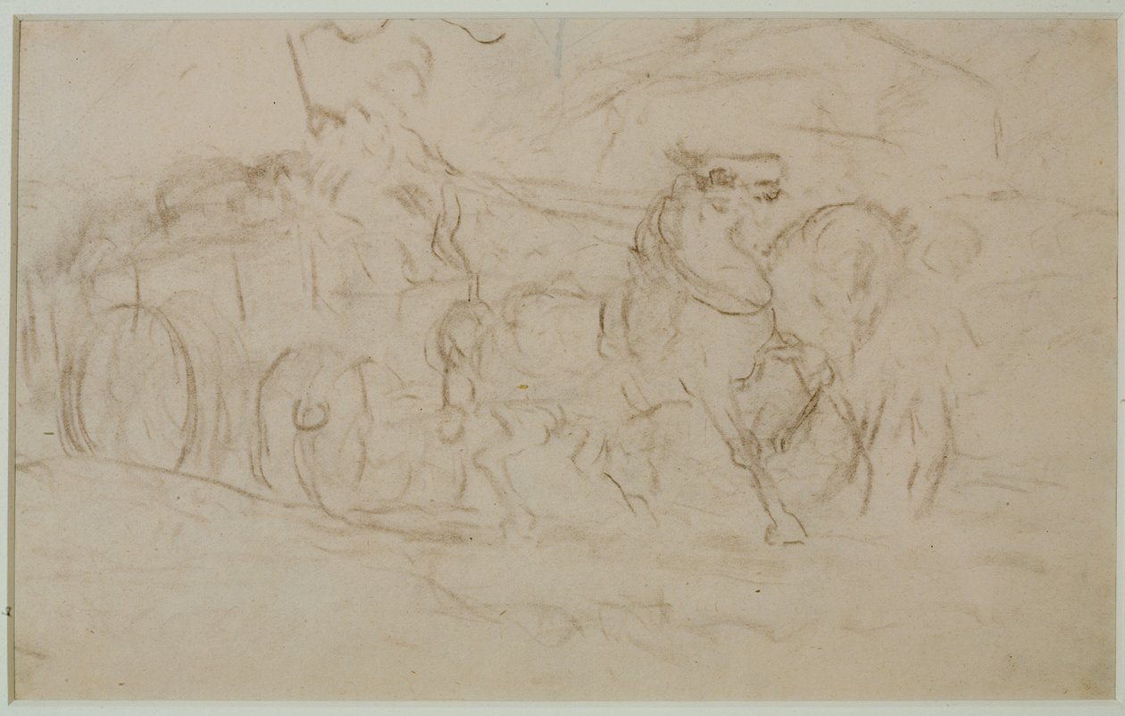 Hest og vogn (#9), ca. 1880