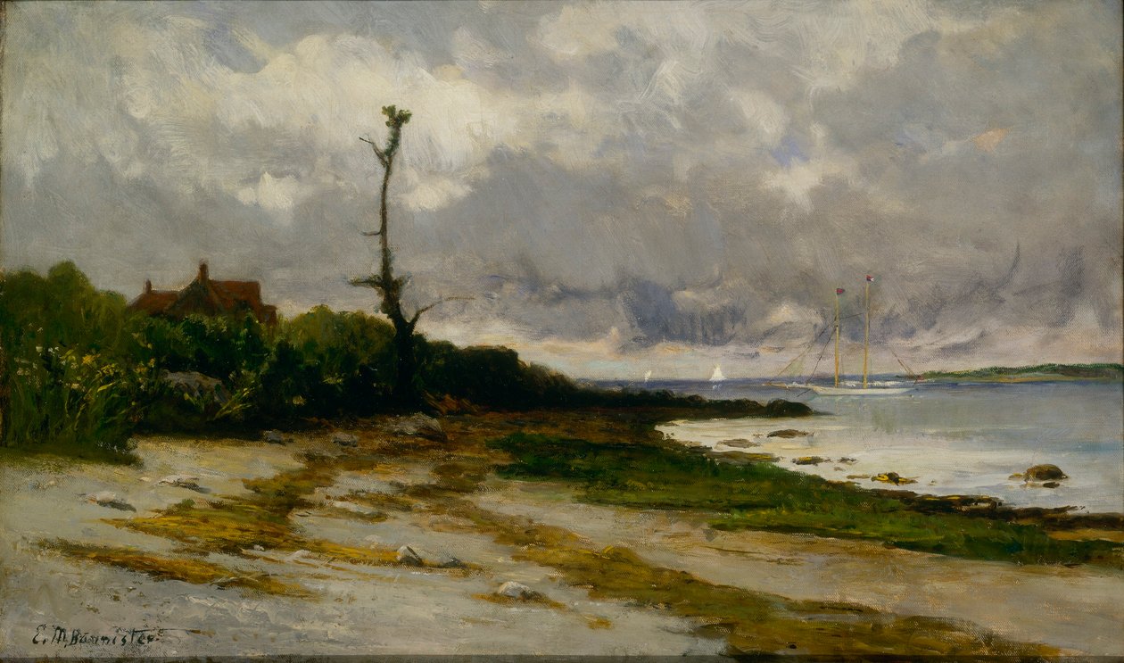 Landskab nær Newport, R. I. af Edward Mitchell Bannister