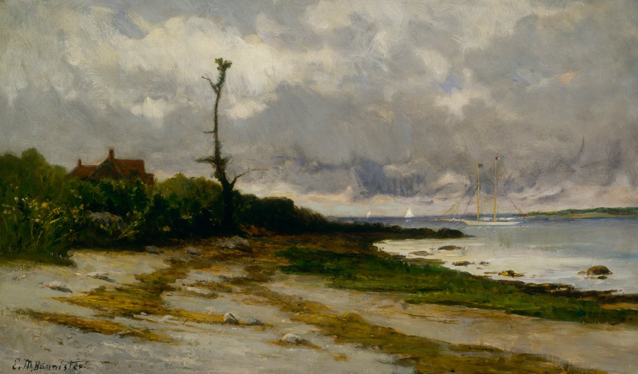 Landskab nær Newport, R. I., ca. 1877-1878. af Edward Mitchell Bannister