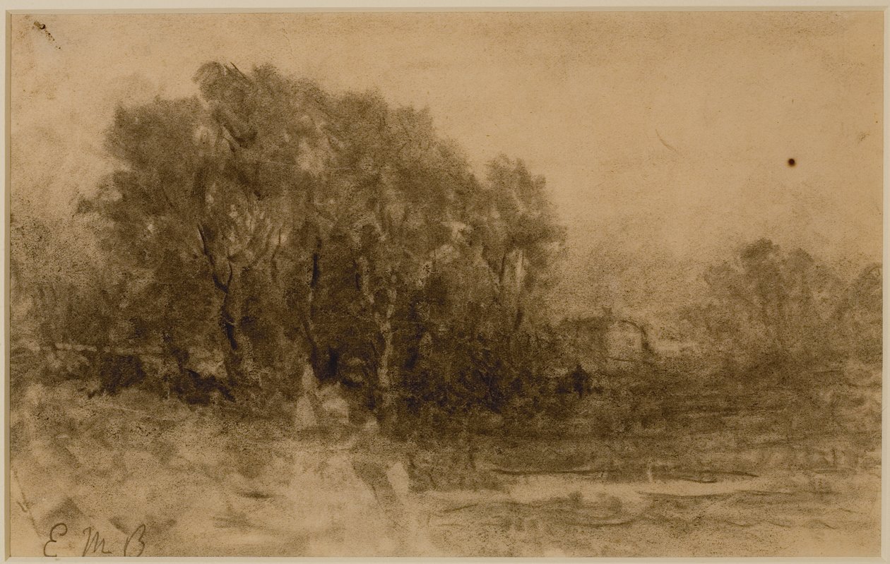 Landskab med skov, ca. 1880
