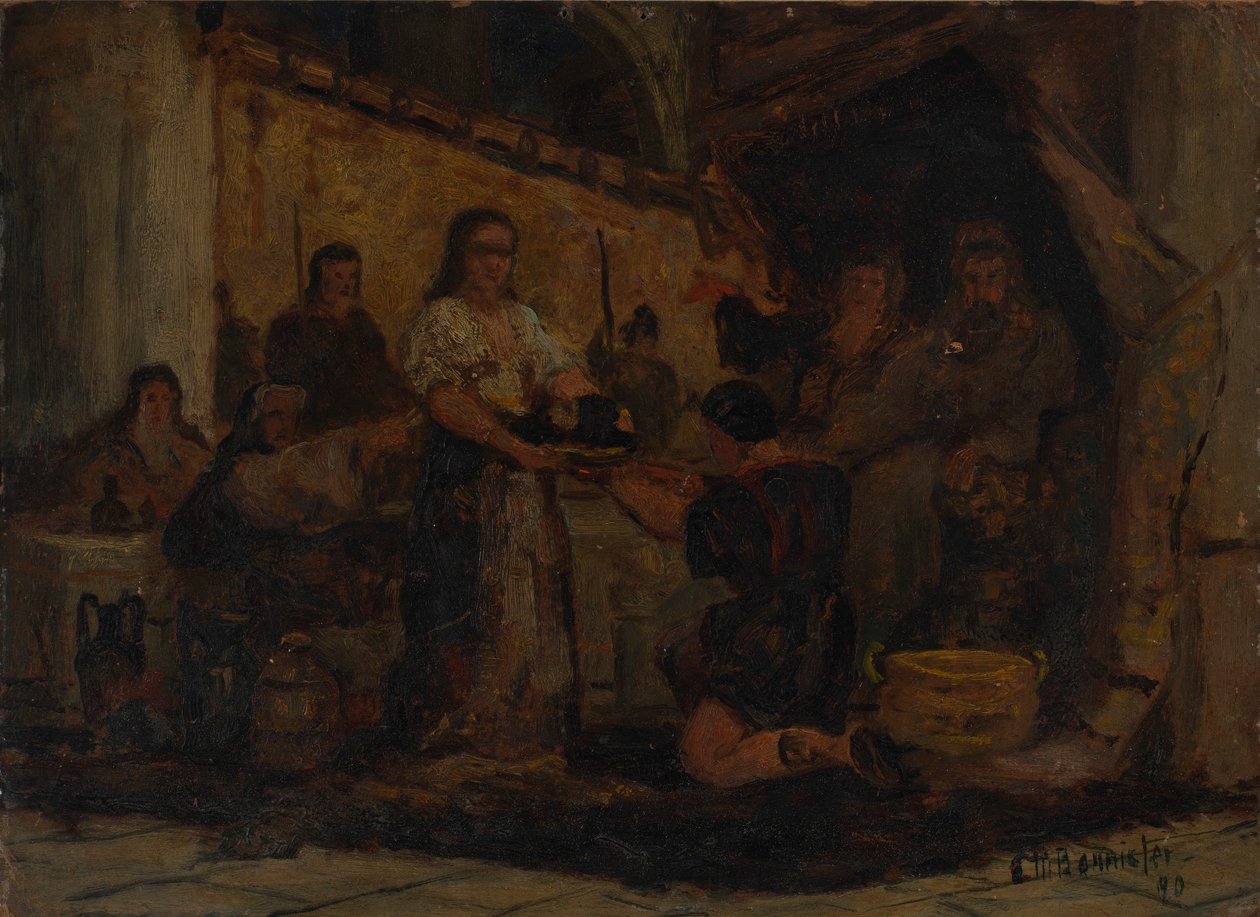 Salome modtager Johannes Døberens hoved af Edward Mitchell Bannister