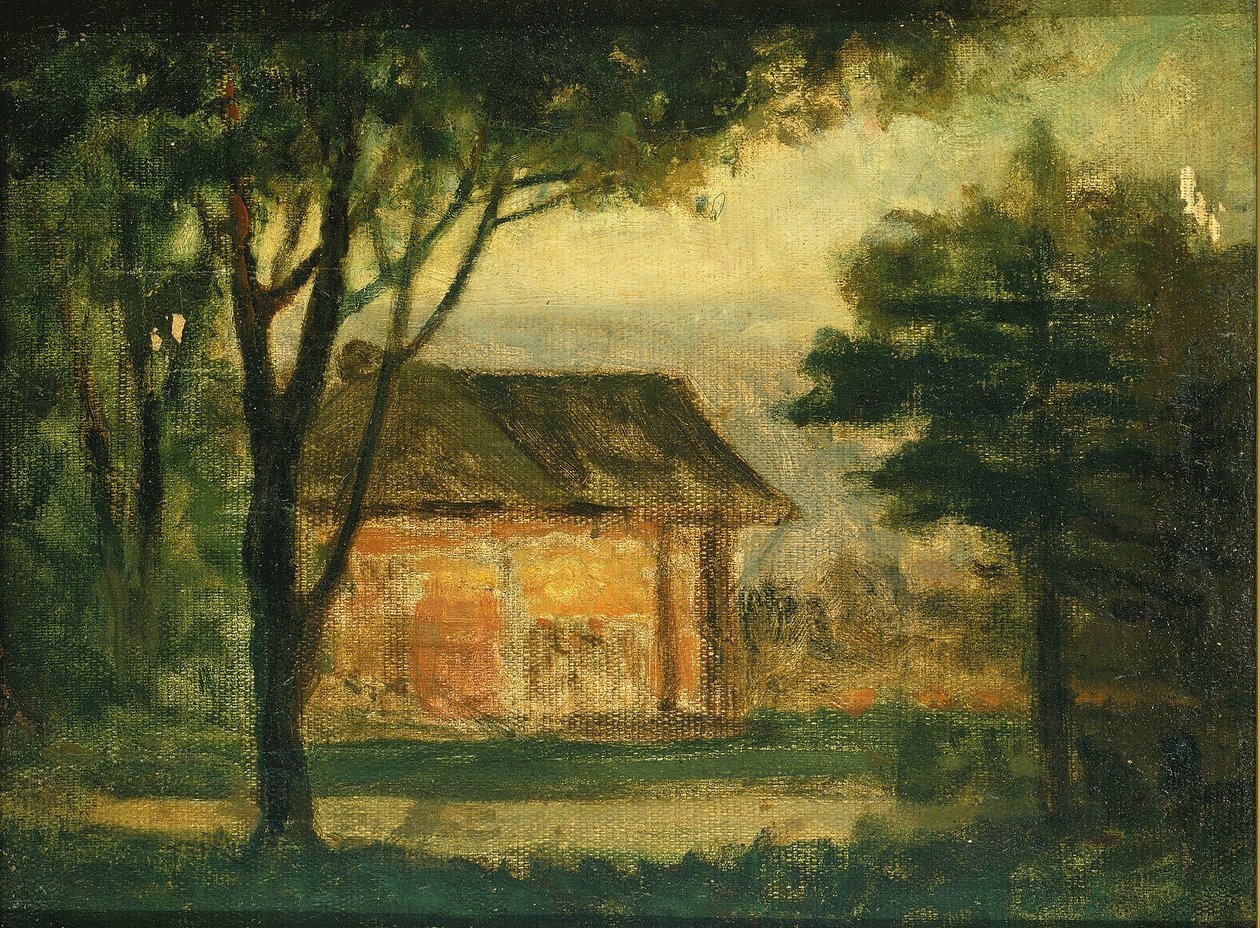 Det Gamle Husmandssted, n.d. af Edward Mitchell Bannister