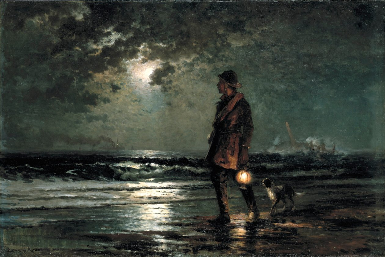 Livreddende patrulje af Edward Moran