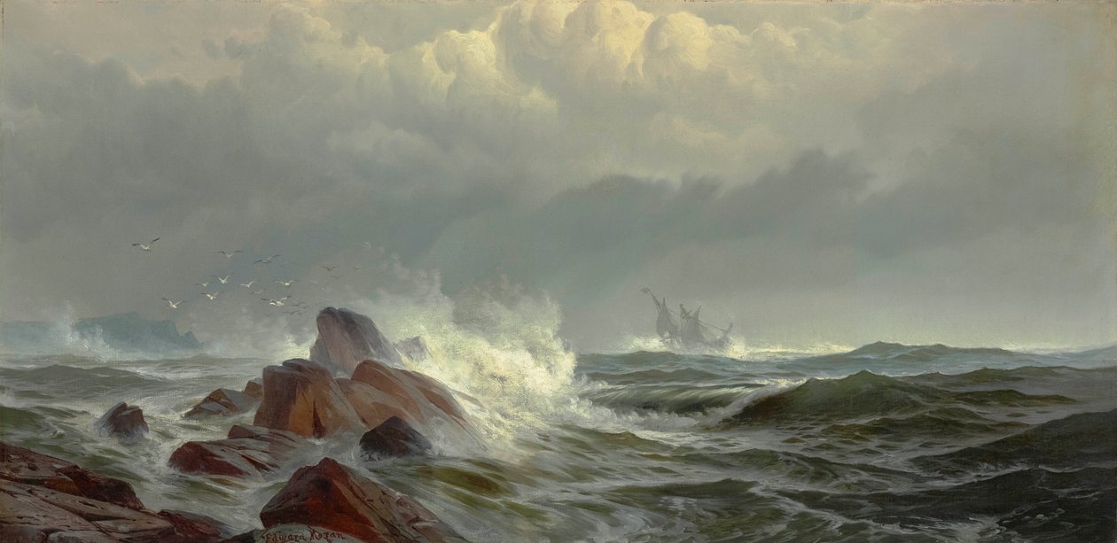 Fra Normans ve 1872 (Olie på lærred) af Edward Moran