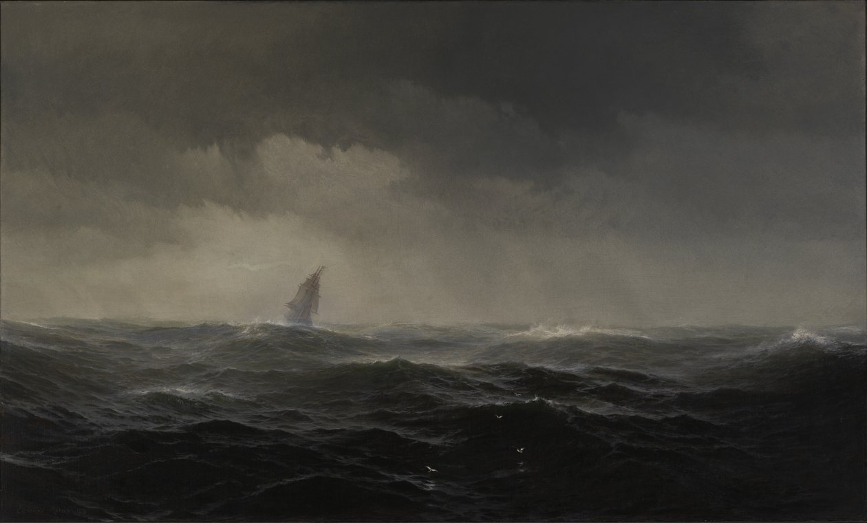 Havet, 1870. af Edward Moran