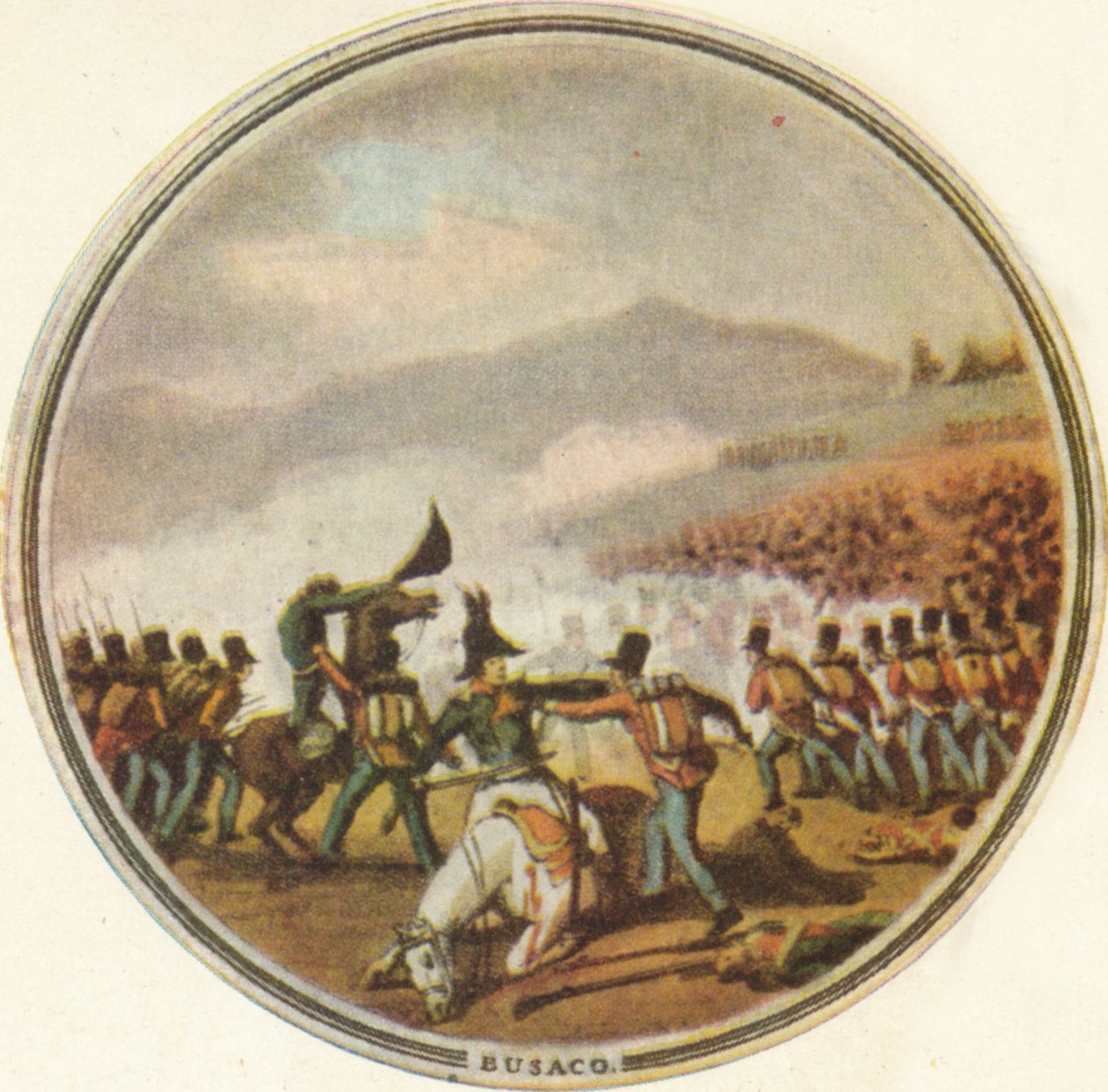 Slaget ved Busaco, 1815, 1910 af Edward Orme