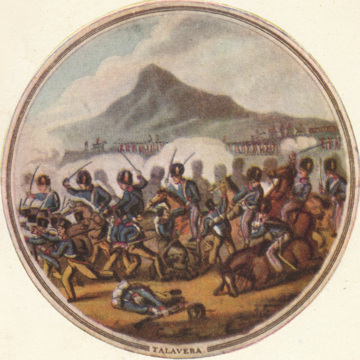 Slaget ved Talavera, 1815, 1910 af Edward Orme