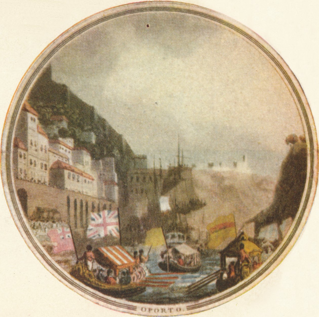 Passage af Douro, 1815, 1910 af Edward Orme