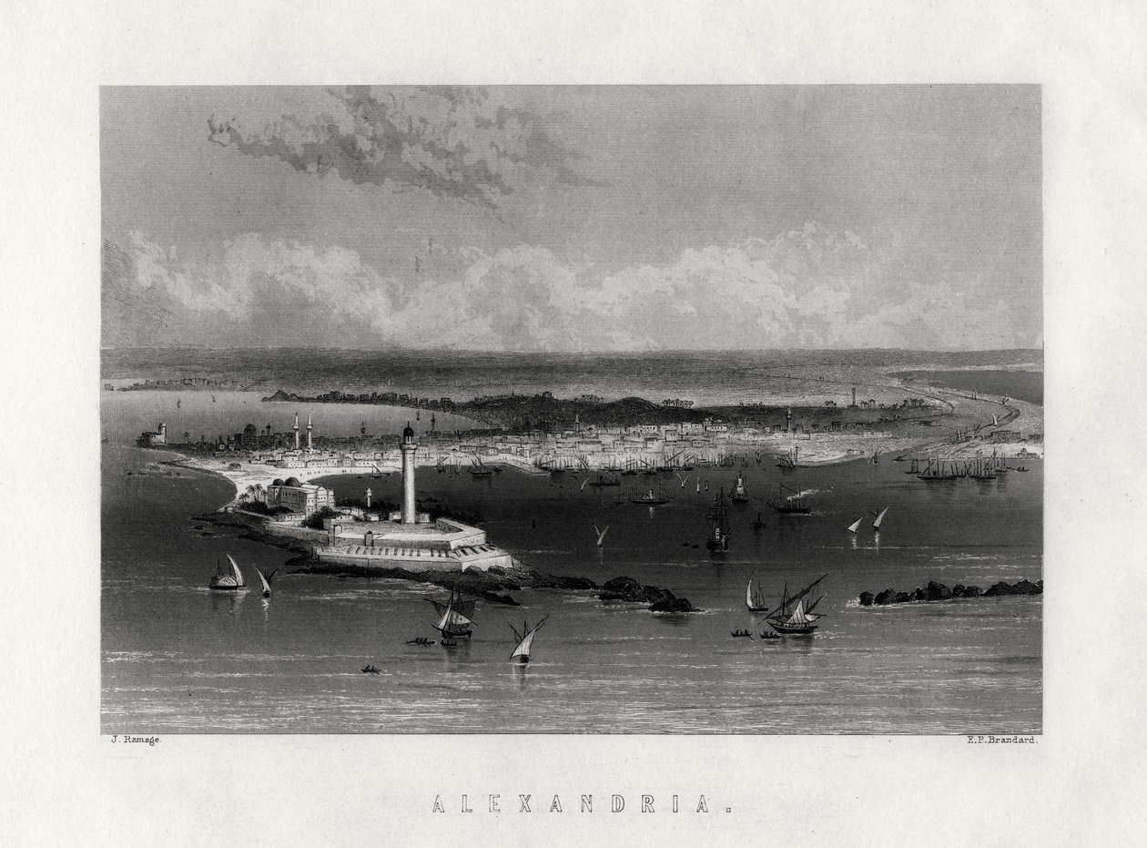 Alexandria, Egypten, 1800-tallet af Edward Paxman Brandard
