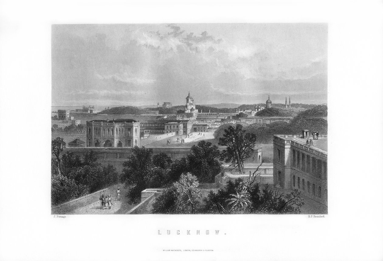 Lucknow, Indien, 1893. af Edward Paxman Brandard