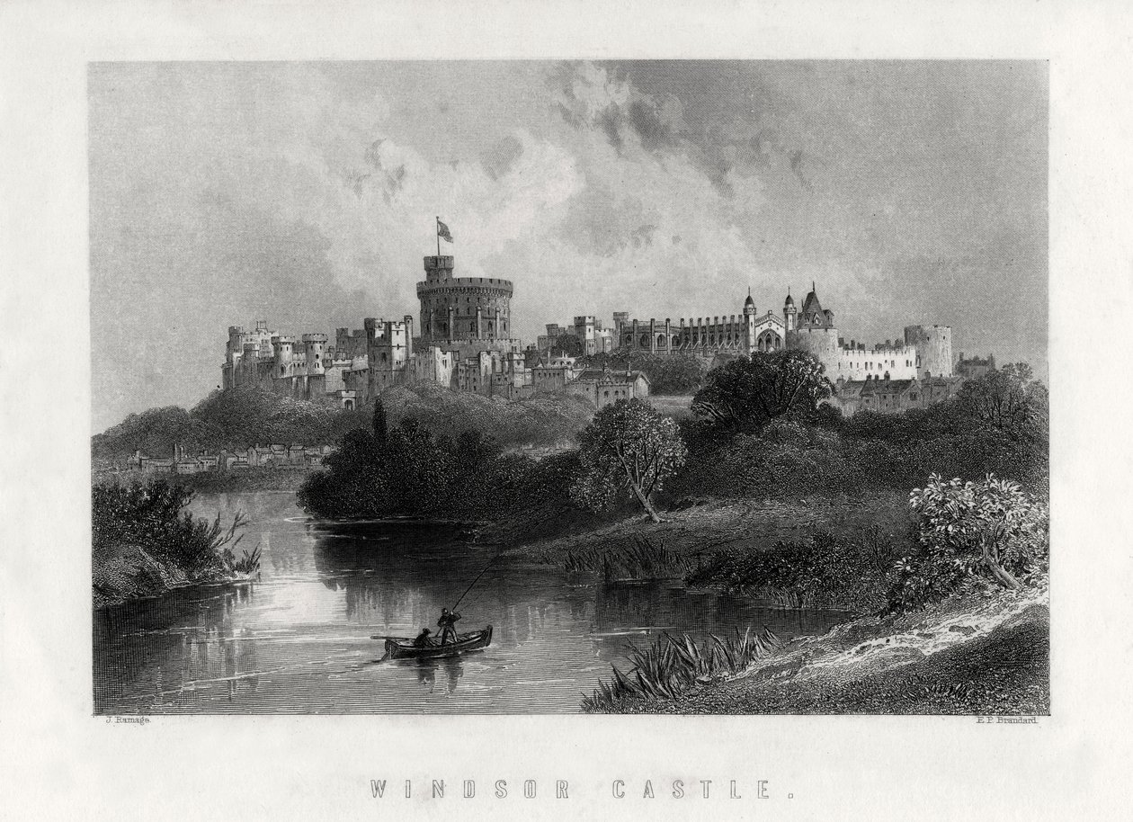 Windsor Castle, England, 1883 af Edward Paxman Brandard