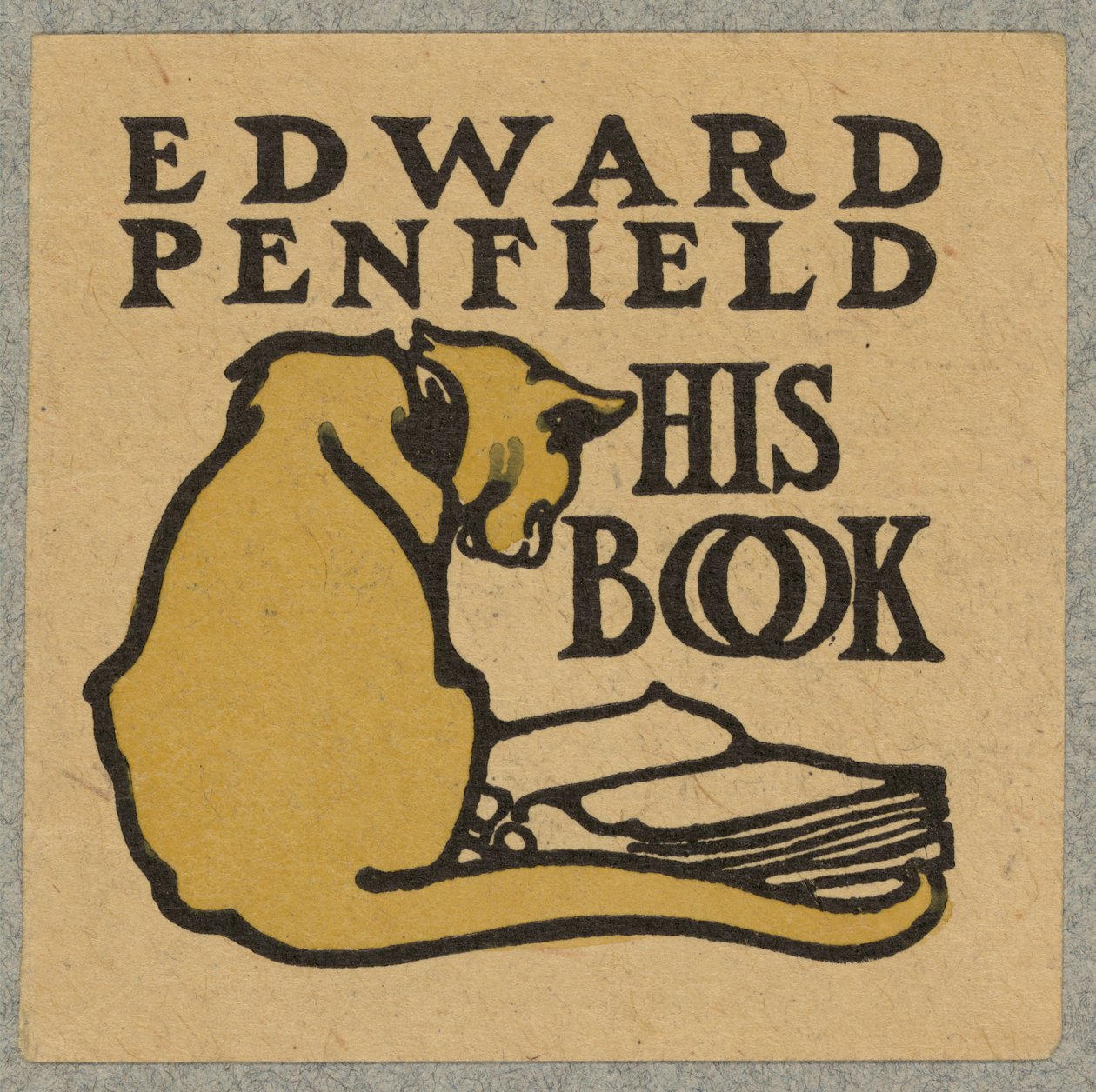 Bogplade, ca. 1900 af Edward Penfield
