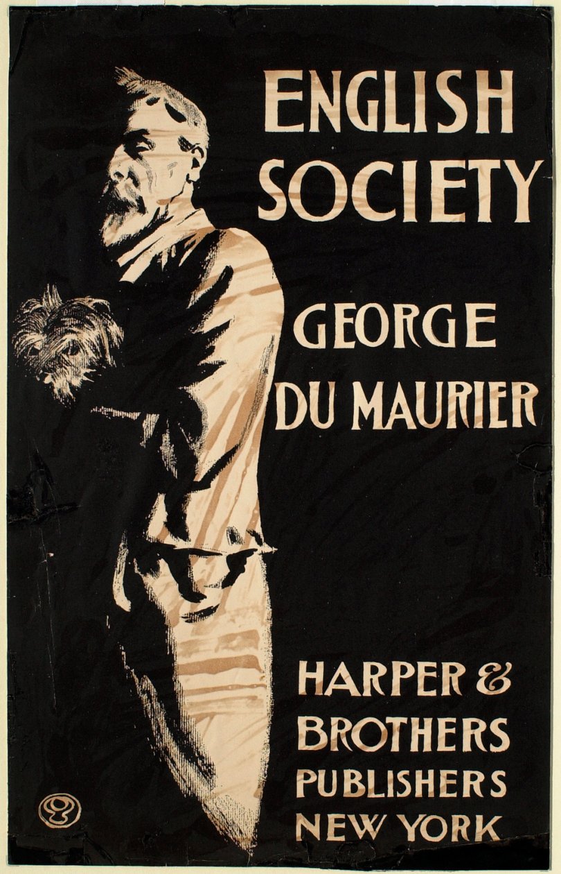 Engelsk selskabsliv, af George du Maurier, Harper & Brothers, forlæggere af Edward Penfield