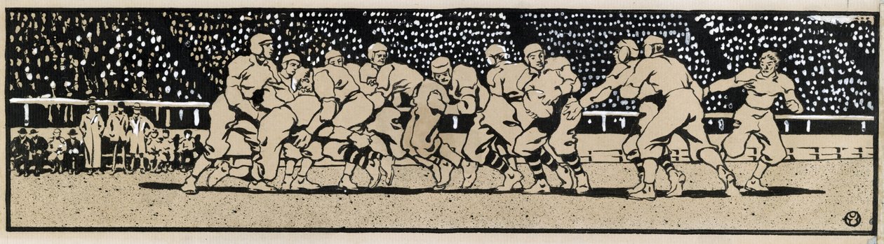 Fodboldkamp af Edward Penfield