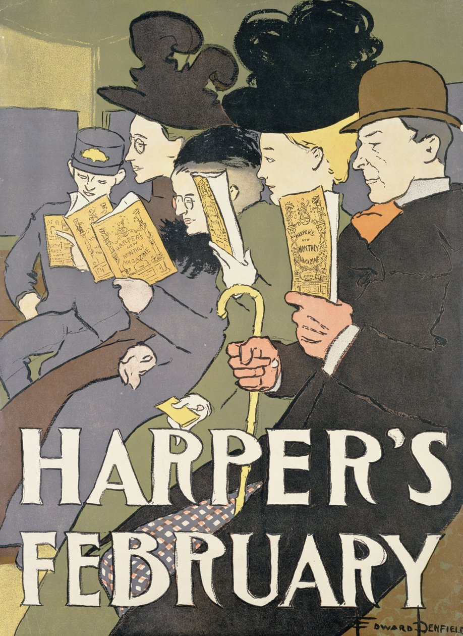 Harpers februar, 1897 af Edward Penfield