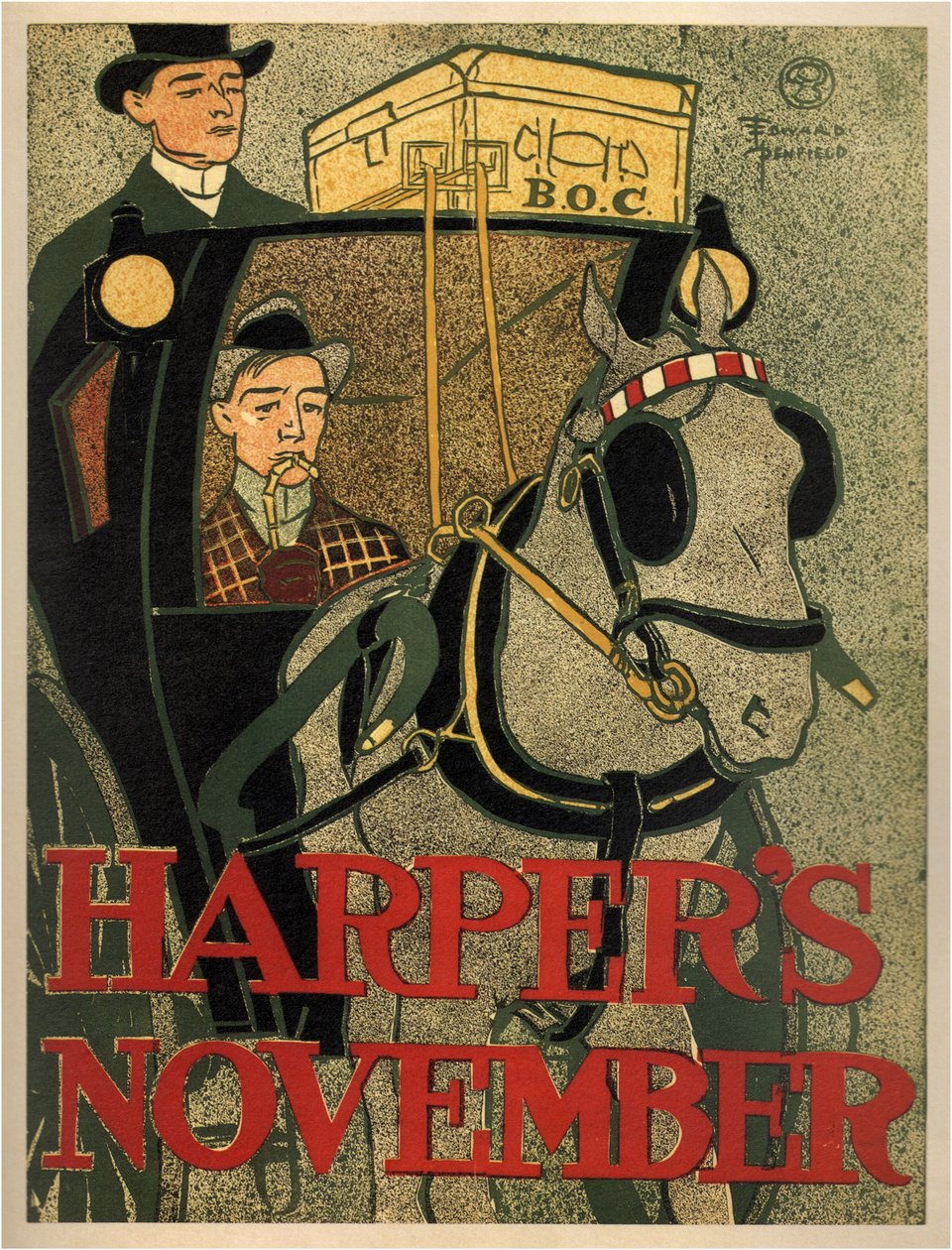 Harpers november, 1896 af Edward Penfield