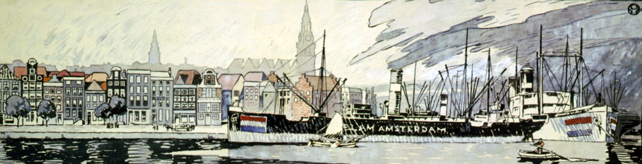 Holland og hendes skibe af Edward Penfield
