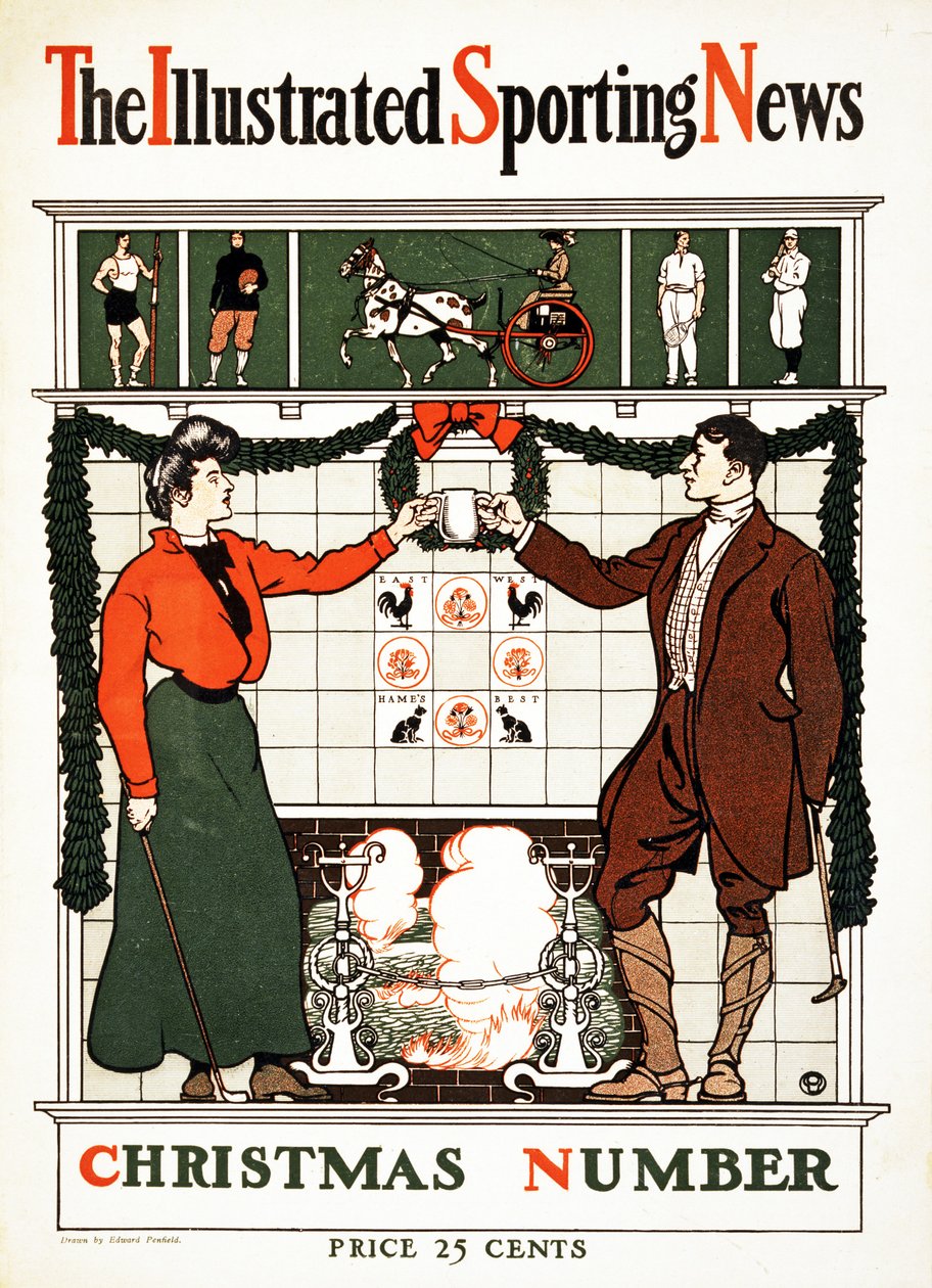 The Illustrated Sporting News, Christmas Number, 1900. af Edward Penfield