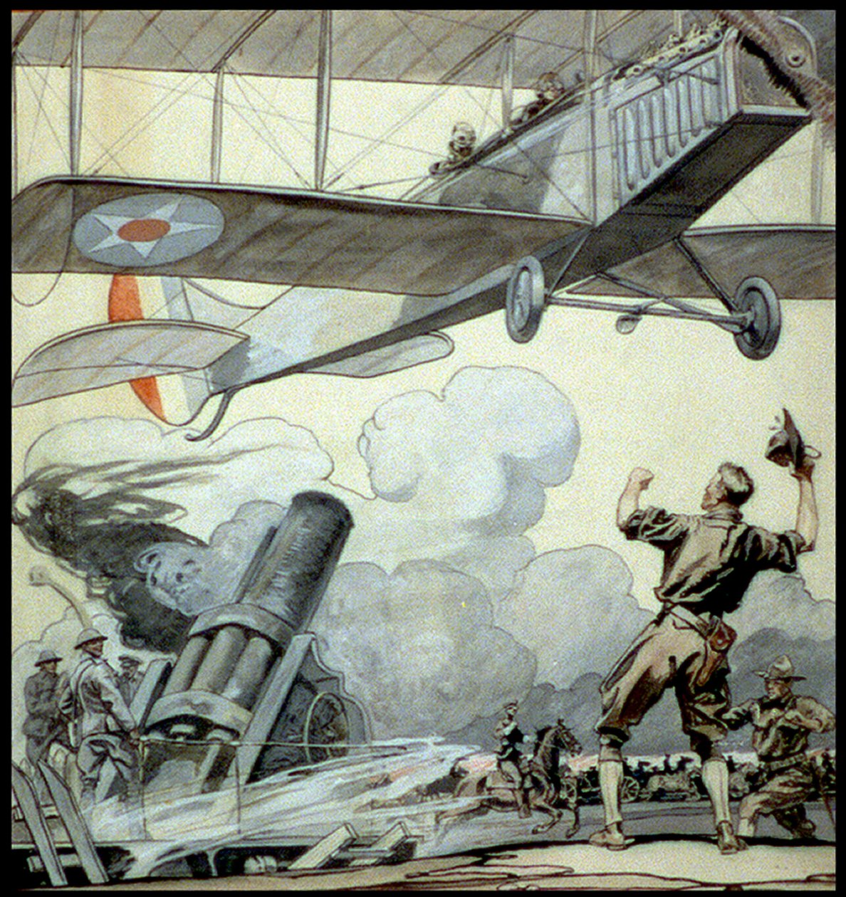 Krigstegning af Edward Penfield