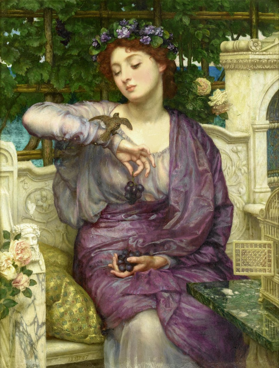 Lesbia og hendes Spurv af Edward Poynter