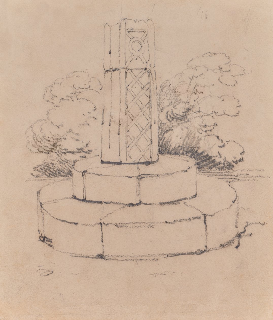 Monument skitse af Edward Pretty