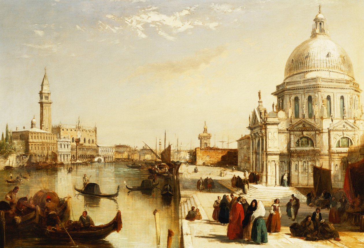 Canal Grande med Santa Maria della Salute, Venedig af Edward Pritchett